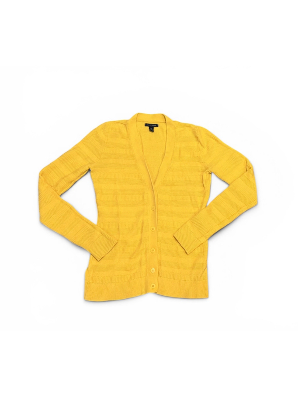 Tommy Hilfiger Women’s Gold Button Front Knit Cardigan Sweater Sz S - Picture 2 of 7
